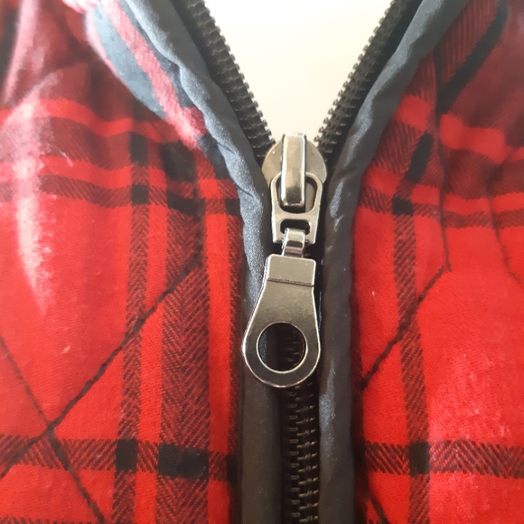 Vintage Northern Reflections quilted lined plaid zip up collared poc… - Picture 8 of 12